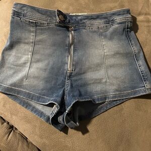 We The Free micro Light Blue Jean Shorts